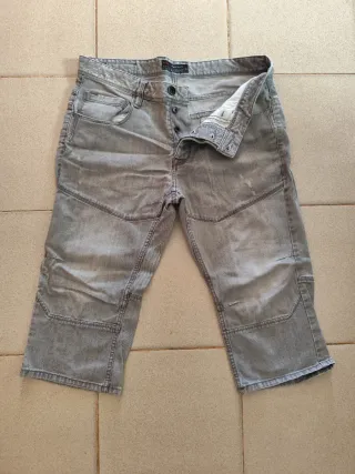 Bermuda vaquero Angelo Litrico gris w36- talla 46