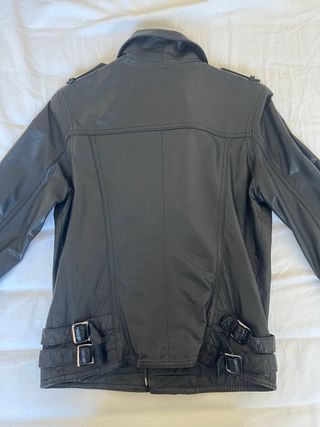 Chaqueta Cuero Genuino Tommy Hilfiger Mujer