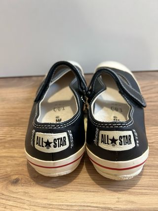 Converse All Star Mary Jane Negro Blanco