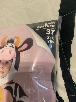 Disfraz de Vaca Bebé talla 3-4 Años