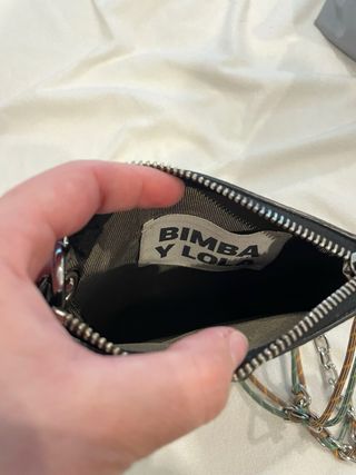 Bolso Bimba y Lola Negro Cadena Multicolor