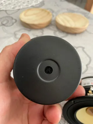 Altavoces Hifi Negro y Dorado