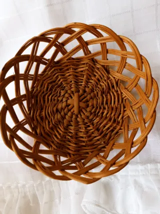 Cesto vimini antico vintage