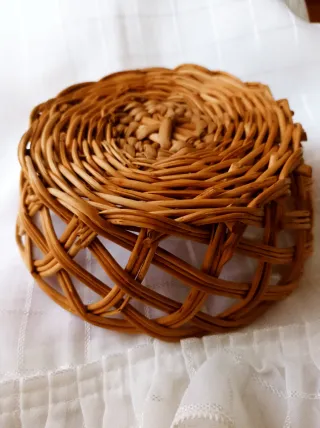 Cesto vimini antico vintage