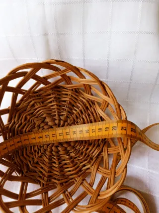 Cesto vimini antico vintage