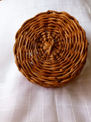 Cesto vimini antico vintage