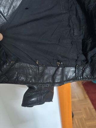 Cazadora Piel Negra Años 90
