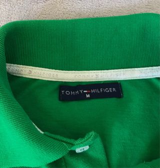 Camisa Polo Tommy Hilfiger Verde Talla M