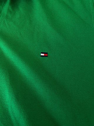 Camisa Polo Tommy Hilfiger Verde Talla M