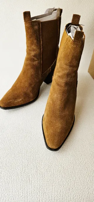 Botines serraje Mango Talla 38