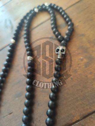 Rosario Collana Harley-Davidson Nero Argento