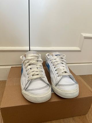 Nike Blazer Low 77 Jumbo Blancas y Azules