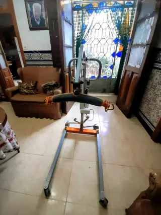 Grúa para impedidos con baterías y arnés