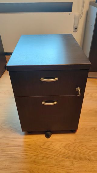 Conjunto Muebles Oficina Madera y Cristal