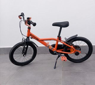 Bicicleta infantil naranja 4-6 años