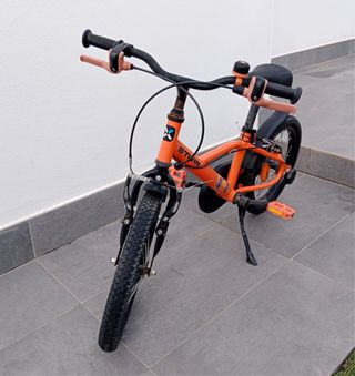 Bicicleta infantil naranja 4-6 años