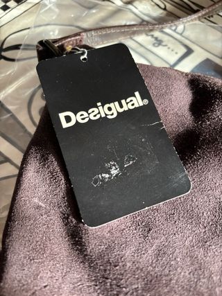 Bolso Desigual bordado flores flecos