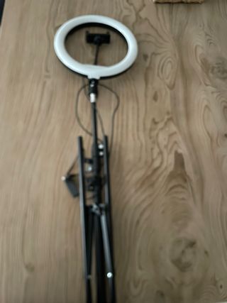 Aro de luz LED con soporte móvil