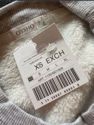 Sudadera pijama Oysho XS