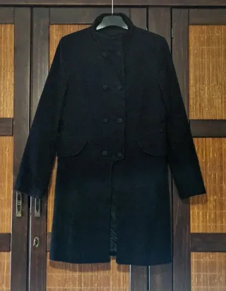 Abrigo corto lana Zara Talla M