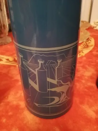 Set 3 Bottiglie Decorative Blu