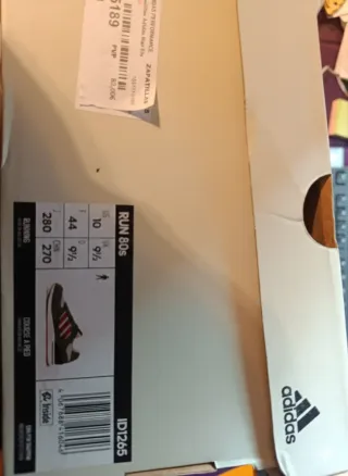 Zapatillas Adidas RUN 80s grises y rojas