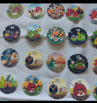 59 Stickers Circulares Angry Birds