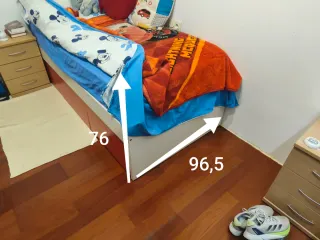 Cama nido 90,cama oculta con 3 cajones.DESMONTADO.