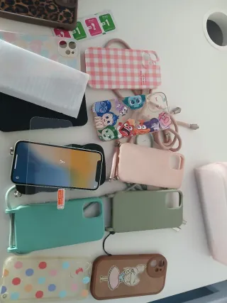 iPhone 12 mini e varie custodie