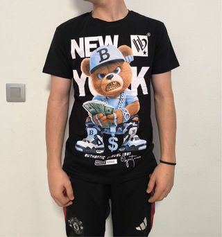 Camisetas New York Oso con Dinero