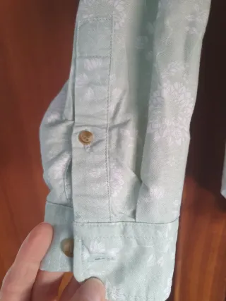 Camisa chico Dockers verde agua floral