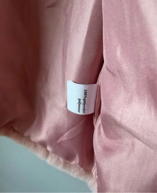 Chaqueta de pelo rosa