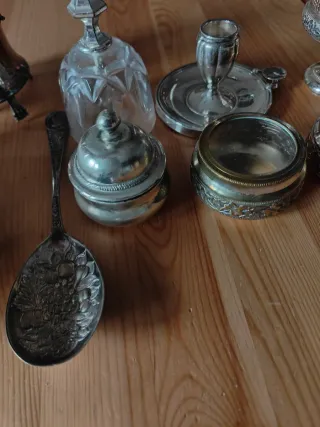 Set Oggetti Vintage Argentati