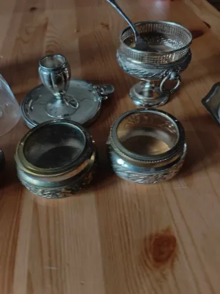 Set Oggetti Vintage Argentati