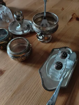Set Oggetti Vintage Argentati