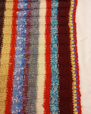 MANTA DE LANA CROCHET