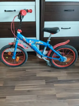 Bicicleta Infantil Spiderman Azul