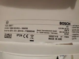 Termo eléctrico Bosch