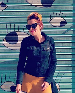 Chaqueta vaquera Lee negra elastica