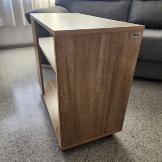 Mesa Auxiliar con Ruedas de 2 Niveles con estantes