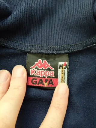 Chaqueta Kappa azul y blanca