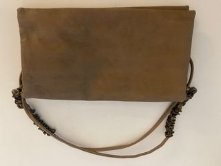 Bolso Polipiel Marrón con 2 Bolsillos