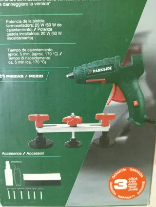 Set Reparación Abolladuras Coche PARKSIDE 20W