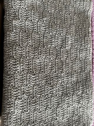 Manta tejida a mano multicolor