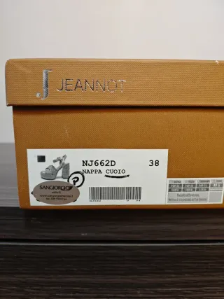 Sandalias tacón ancho camel talla 38