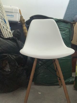 Sillas Nórdicas Blancas y Madera 2 unidades!!