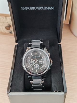 Reloj Emporio Armani Cerámica Negro/Dorado