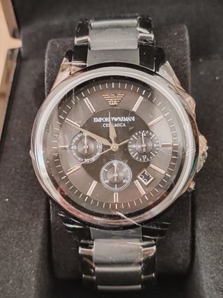 Reloj Emporio Armani Cerámica Negro/Dorado