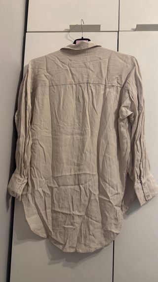 Lote 2 blusas mujer beige y blanca