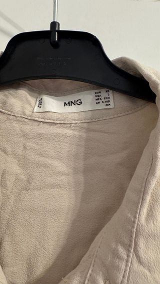 Lote 2 blusas mujer beige y blanca